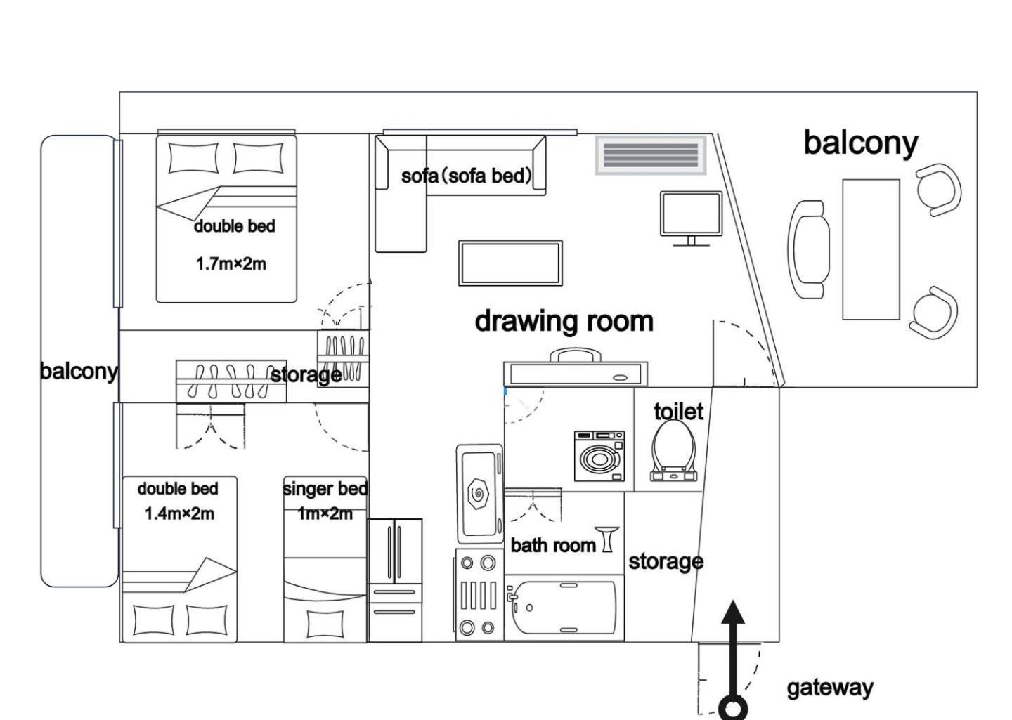 涩谷中心街 车站步行4分钟 最多住7人 免费随身便携wifi 宽敞阳台 Apartment Präfektur Tokio